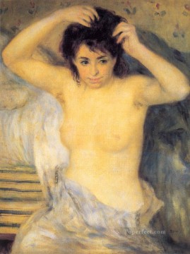 印象派のヌード Painting - 風呂前の胴体 トイレット女性のヌード ピエール・オーギュスト・ルノワール